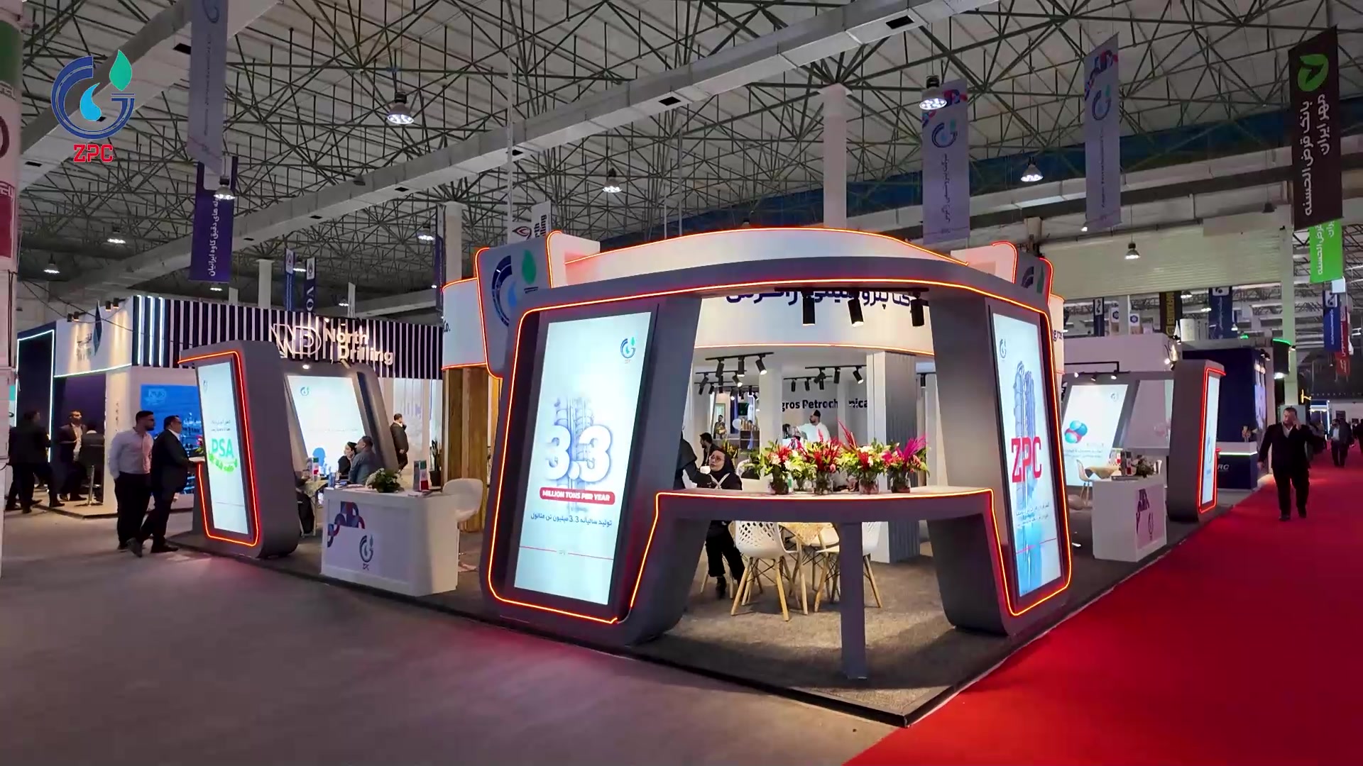 خلاصه ای از حضور ۴ روزه پتروشیمی زاگرس در نمایشگاه حمایت از ساخت داخل جزیره کیش